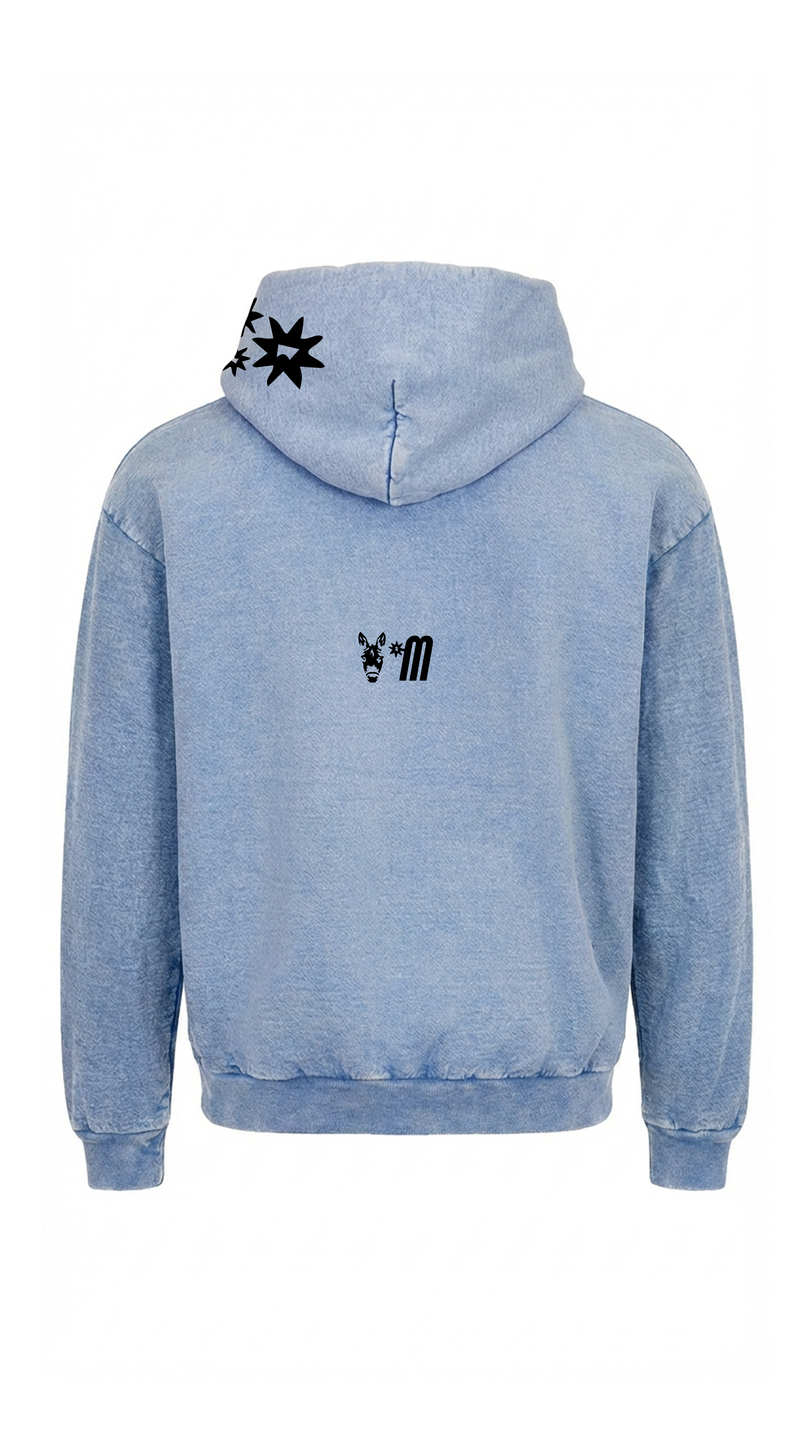 Ice Blue Acid Wash Hoodie