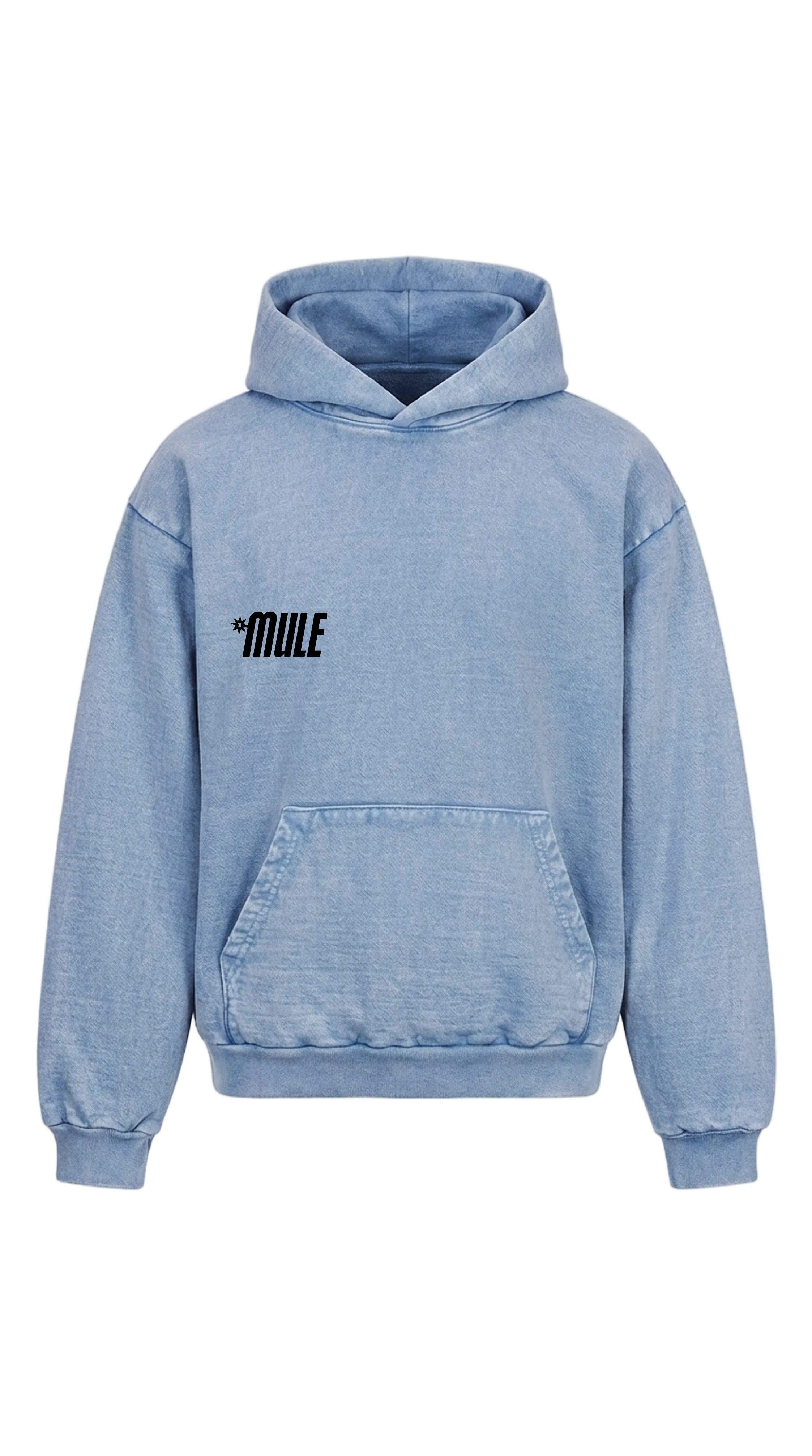Ice Blue Acid Wash Hoodie